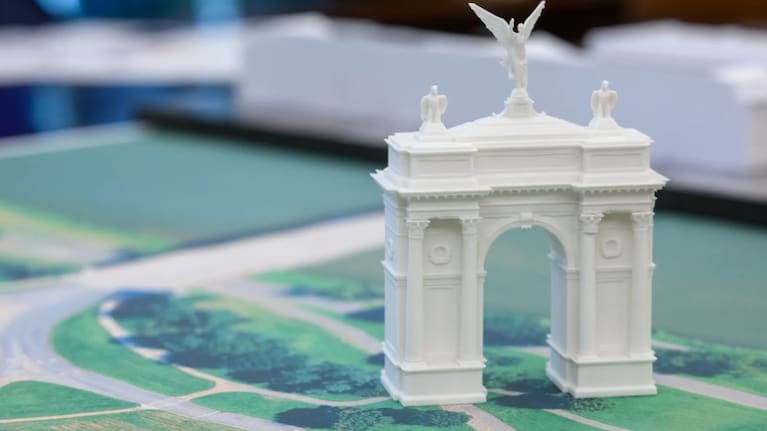 The Independence Arch 3D model.