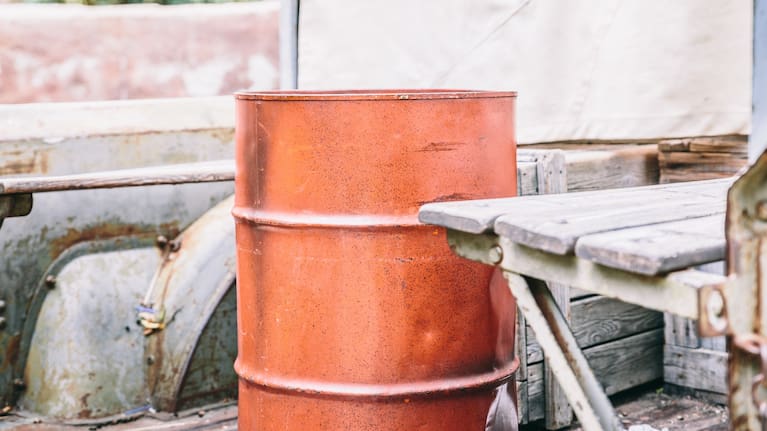 Two men were seen filling a fuel trailer, a fuel pod and drums with diesel from an on-site tank. (File image). 