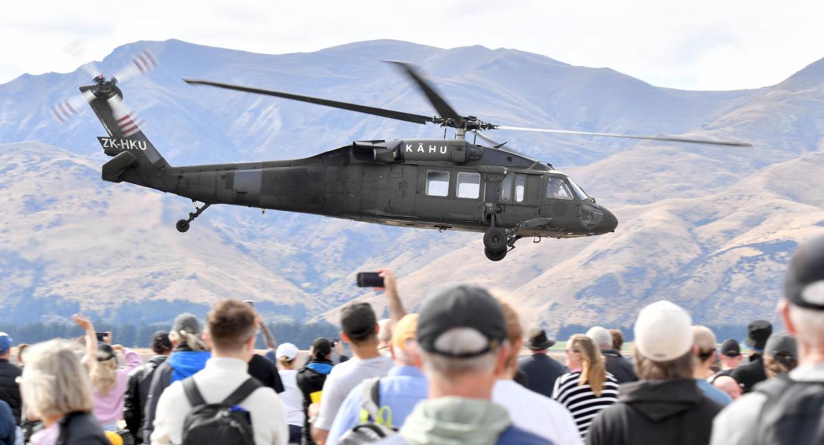 Fighters in flight for festivities - Otago Daily Times