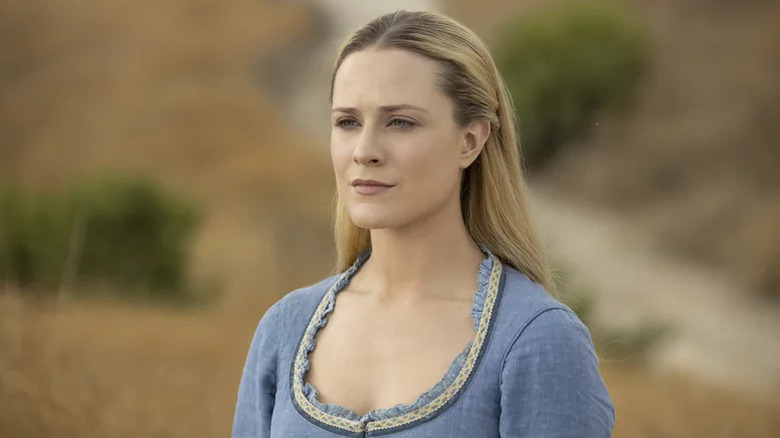 Dolores looking on outside