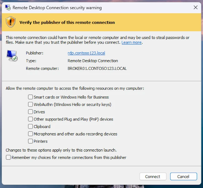 Windows Remote Desktop protections
