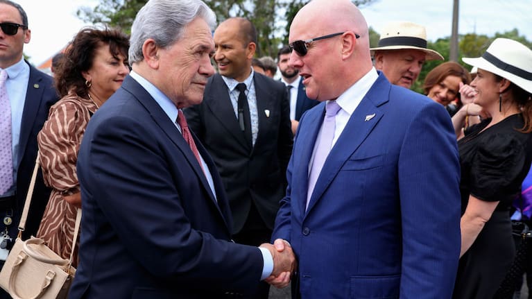 Winston Peters and Christopher Luxon in 2025