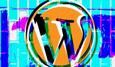 A stylized WordPress logo.