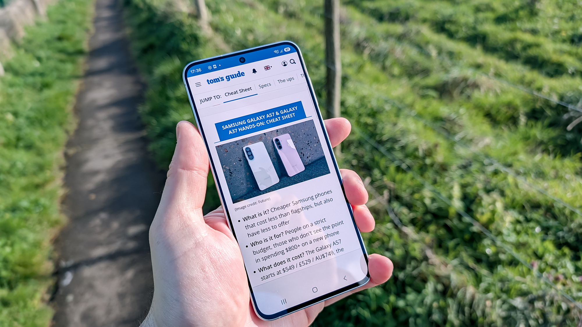 samsung galaxy a57 review images