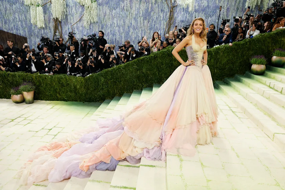 Blake Lively attends the 2026 Met Gala in New York City on Monday.