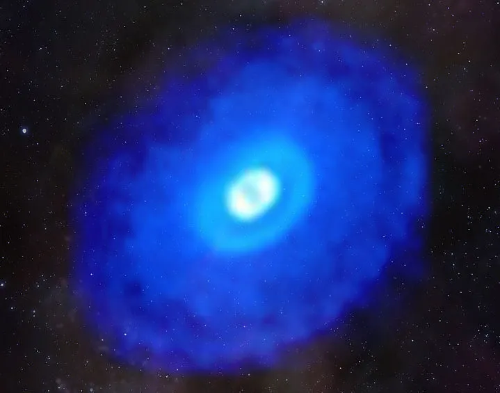 A protoplanetary disc around a young star. The Solar System planets formed from a similar disc around our young Sun. Credit: ALMA (ESO/NAOJ/NRAO)/D. Berry (NRAO), K. Öberg et al (MAPS)