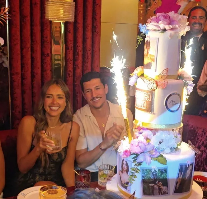 The previous night, Alba had a birthday party at Papi Steak in Miami (seen here). Brian Prahl / SplashNews.com