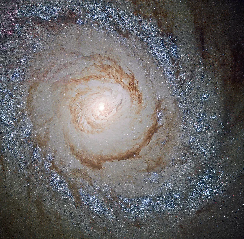 A Hubble image of a distant galaxy.