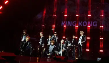 K-pop boy group Treasure, comprising (from left) Jihoon, So Jung-hwan, Yoshi, Yoon Jae-hyuk, Doyoung, Choi Hyun-suk, Junkyu, Haruto, Park Jeong-woo and Asahi, performing in Seoul in October 2025.