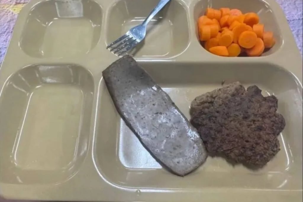 One of the images reportedly shared by a crew member from the USS Abraham Lincoln that prompted questions in the US about the adequacy of its military catering. Photo: Handout