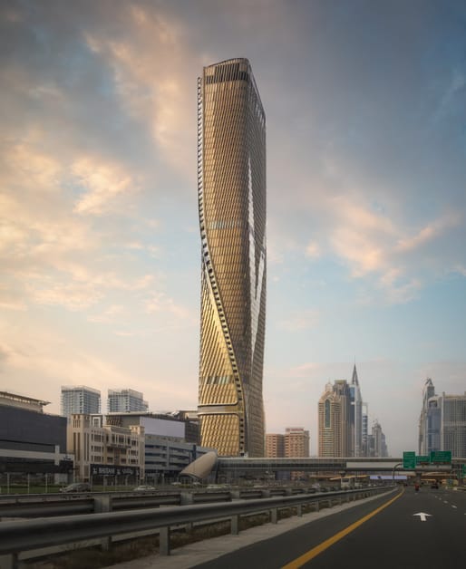 Wasl Tower, Dubai, United Arab Emirates by UNStudio. Image credit: Sarab
