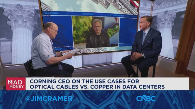 Jim Cramer sits down with the CEOs of Nvidia and Corning to talk partnership