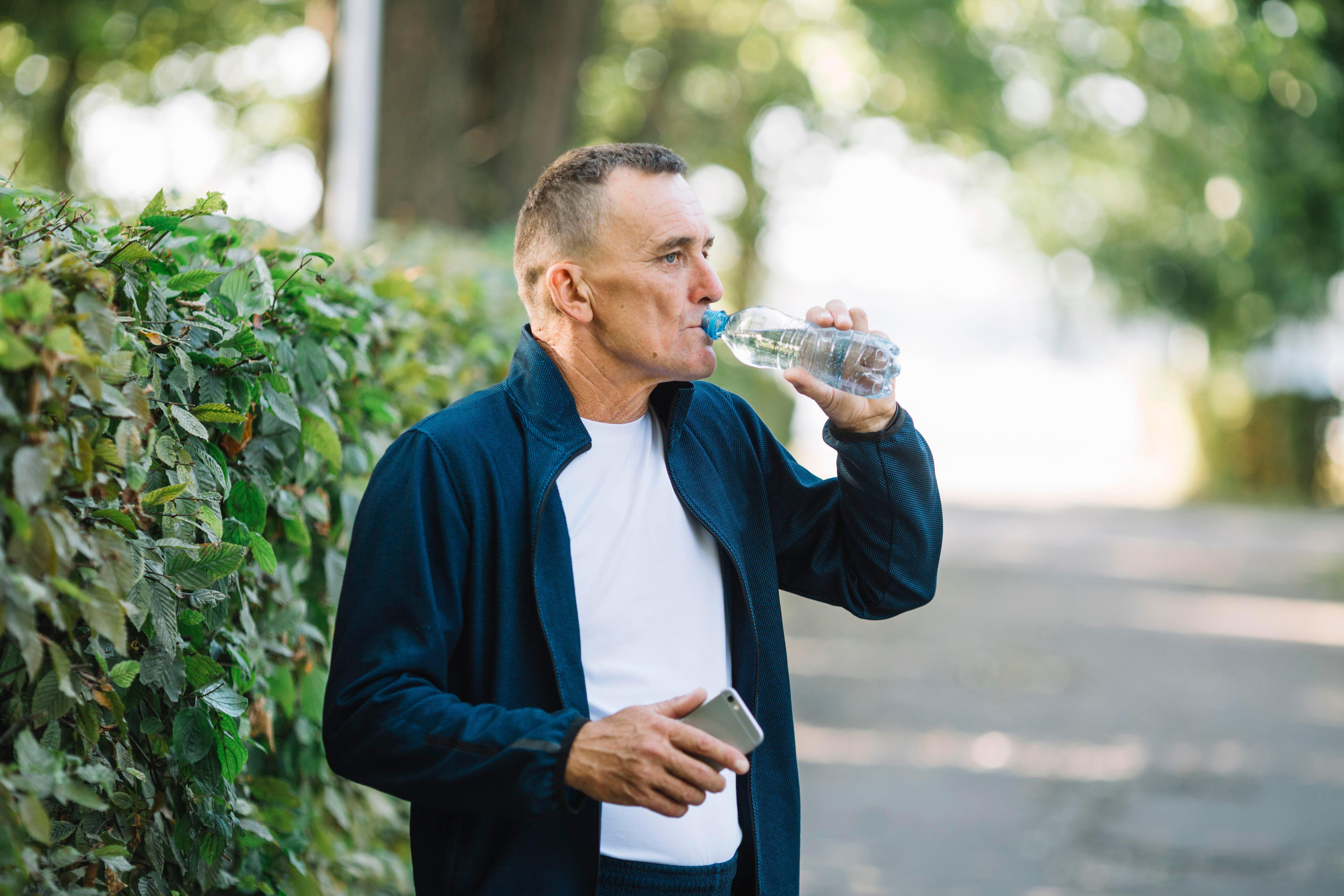 Drink water regularly, not just when you feel thirsty