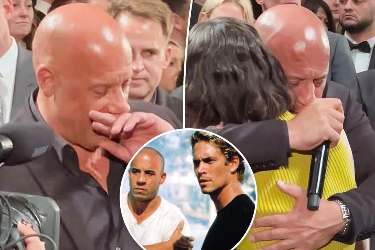 Vin Diesel cries over Paul Walker, embraces his daughter Meadow at Cannes Film Festival 2026