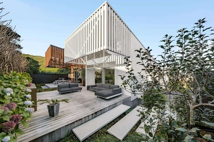 Ellamore, a stylish villa on Essex Road, in Auckland's Mount Eden, has been sold for $9.1m - more than $3m above its RV. Photo / Supplied