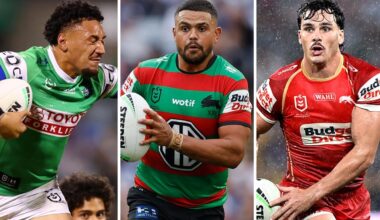 Centre, Red Bull High Flyer Rankings. Latrell Mitchell, Rabbitohs, Simi Sasagi Raiders, Robert Toia, Roosters