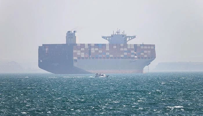 A vessel in the Strait of Hormuz near Bandar Abbas, Iran, May 4, 2026.— Reuters