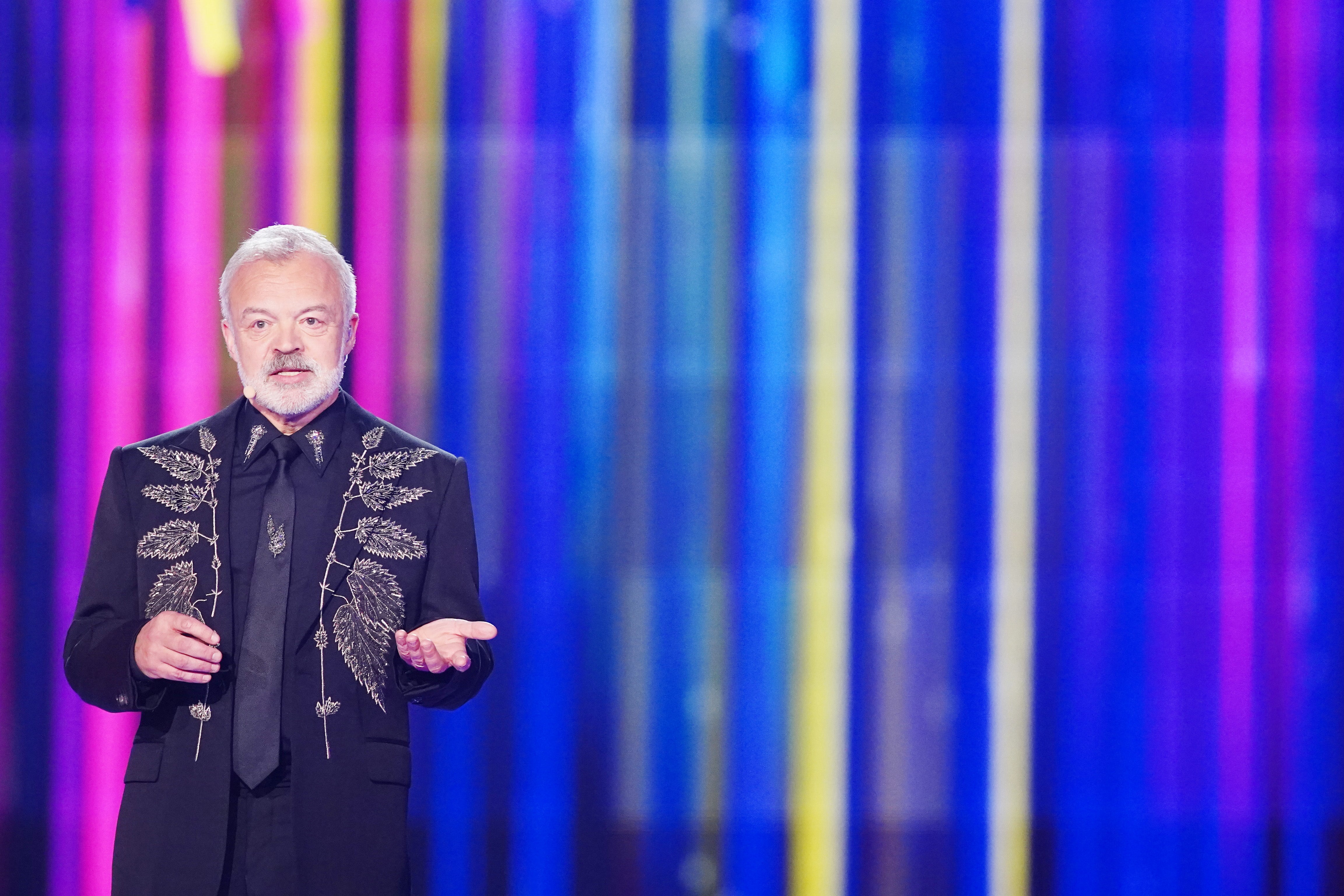 'You don't get wee breaks': Norton on stage at the Eurovision Song Contest Grand Final in 2023