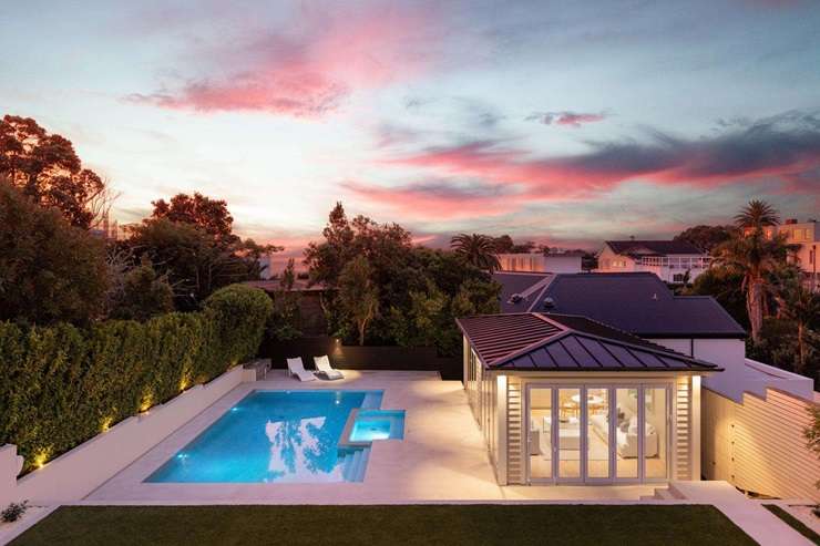 One of the more expensive homes for sale on OneRoof, 20 Springcombe Road, in Auckland's St Heliers, has benefitted from a top-to-tail renovation. Photo / Supplied