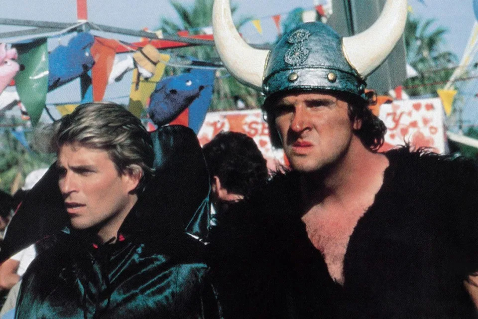 Ted McGinely and Donald Gibb in 1984's Revenge of the NerdsCredit: Everett