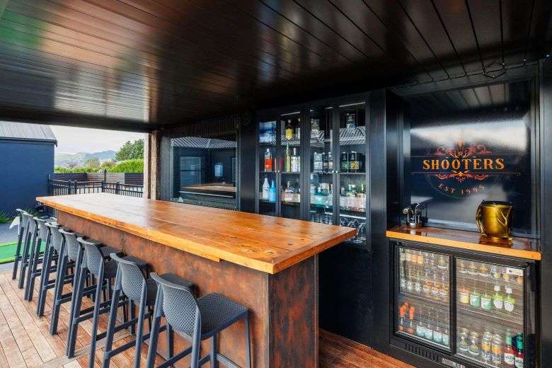 Holy Grail nightclub owner Ricky Quirk has created an outdoor wonderland at his lifestyle estate at 20 Ashgrove Lane, Ashhurst, Palmerston North. Photo / Supplied