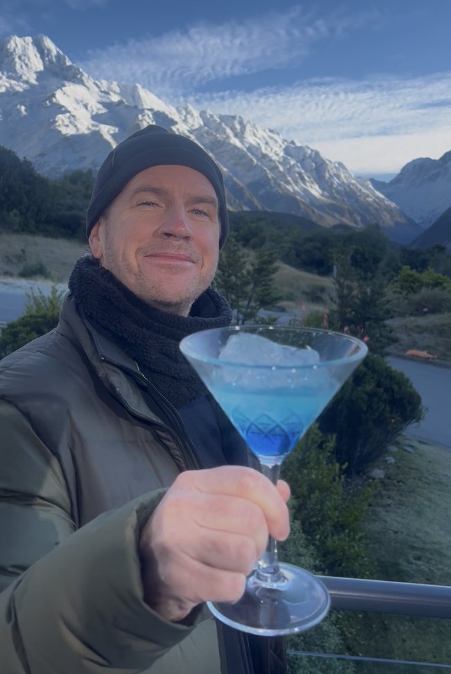 Sam Mac is now on a mission to find glacier ice for his cocktails back home.