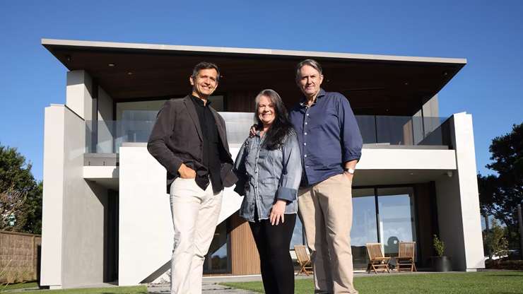 The stars of last week's Grand Designs NZ are selling their three-storey home at 56B Arney Crescent, in Auckland's Remuera. Photo / Supplied