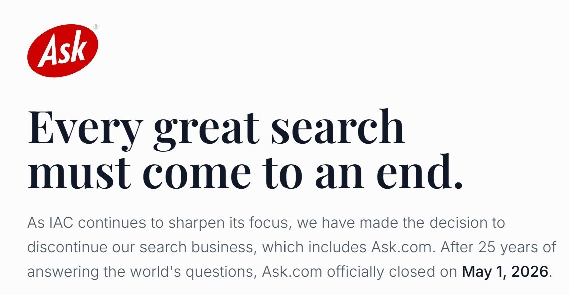 Ask Jeeves is dead. | The Verge