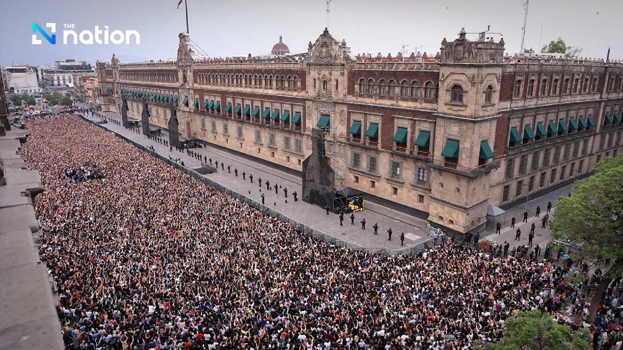 BTS make history at Mexico’s National Palace as 50,000 fans gather