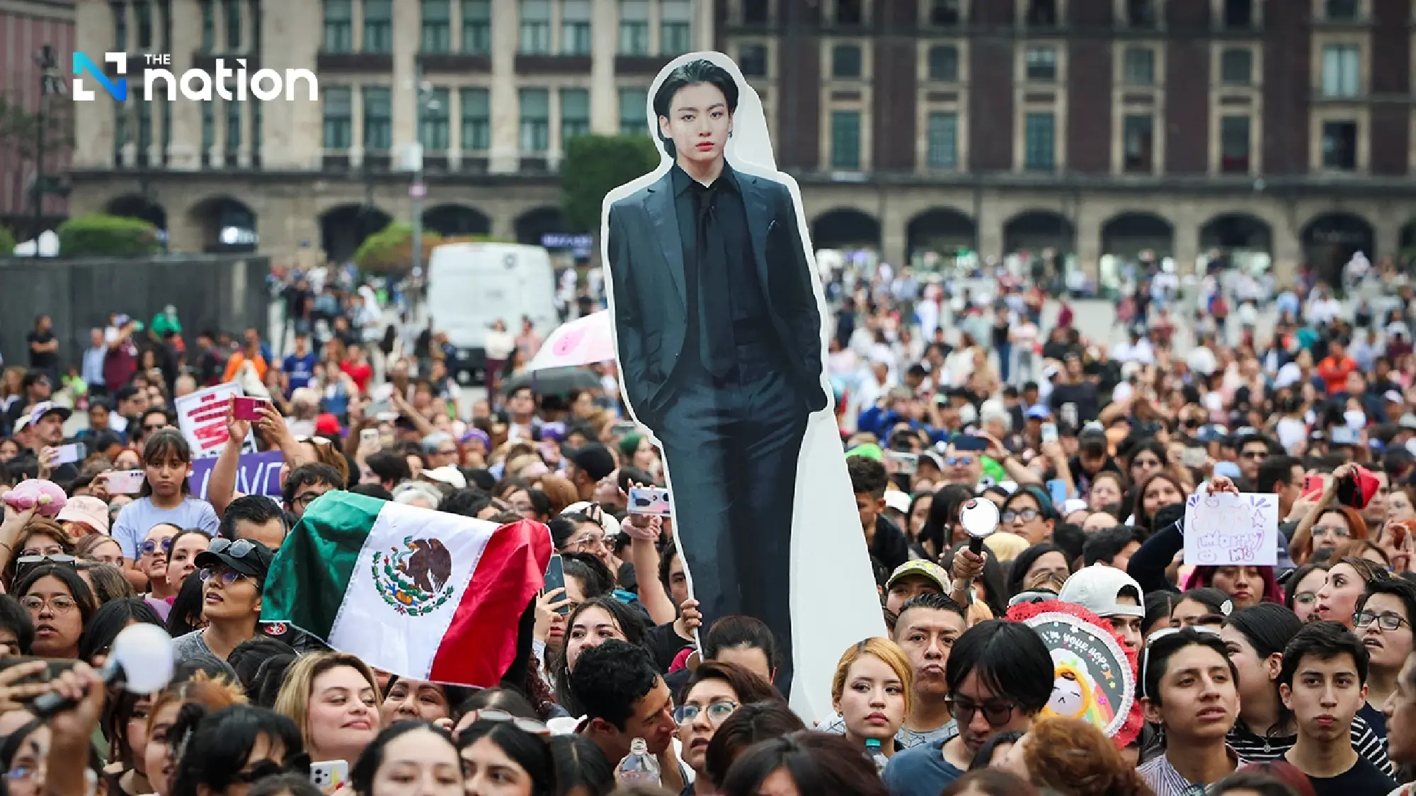 BTS make history at Mexico’s National Palace as 50,000 fans gather