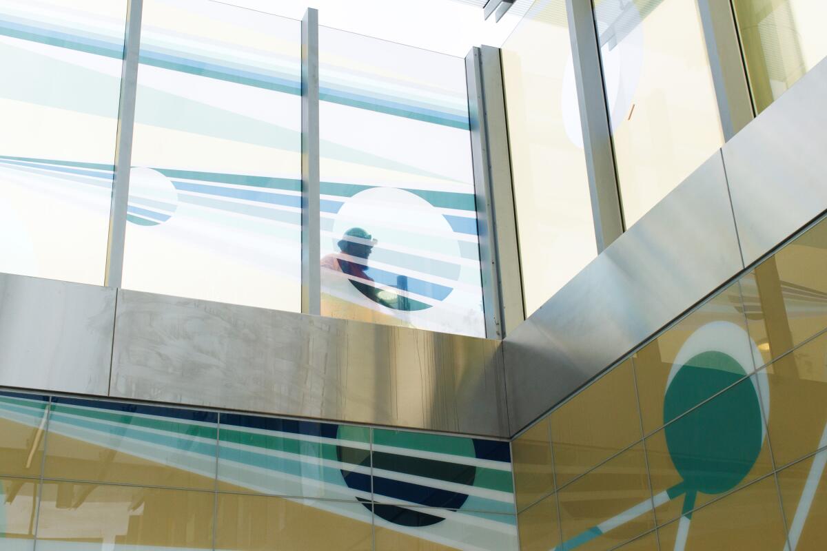  Artist Eamon Ore-Giron's artwork at the Wilshire/La Brea Metro Station