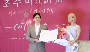 Soprano Sumi Jo speaks during a press conference marking the 40th anniversary of her international debut in Seoul, Wednesday. Yonhap