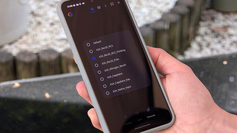 A hidden app menu reveals that Google is testing new AI models for Gemini Live.