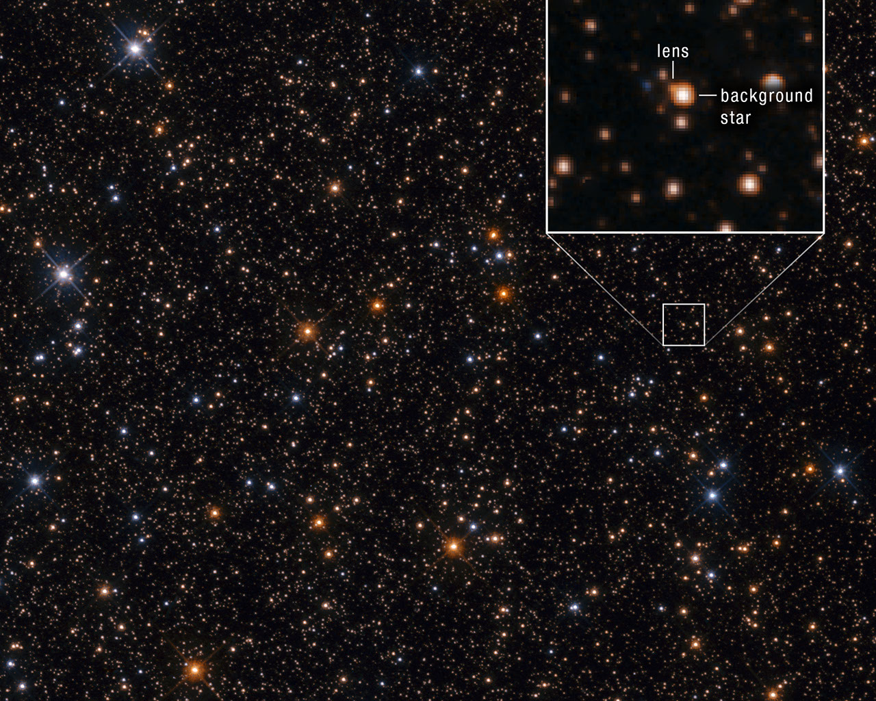 Microlensing Event at OGLE-2013-BLG-0341 (Hubble Image)