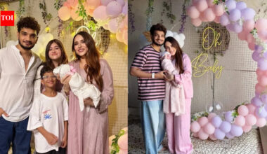 Munawar Faruqui and wife Mehzabeen share the first glimpse of their newborn daughter; reveal baby girl’s name