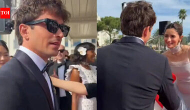Charles Leclerc's gentlemanly behaviour towards Alia Bhatt woos fans; F1 star offers Bollywood star a hand at Cannes - WATCH﻿ |