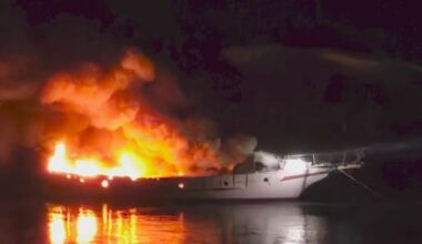 Explosions heard as boat catches fire in Auckland's Waitematā Harbour