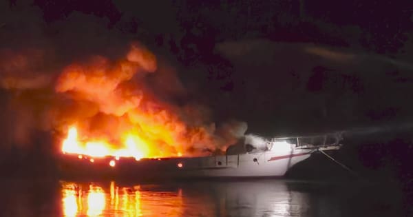 Explosions heard as boat catches fire in Auckland's Waitematā Harbour