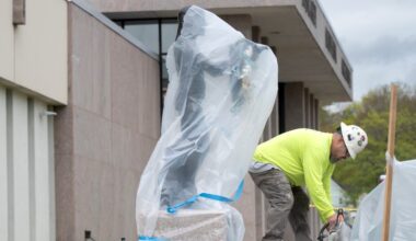Shrouded Samantha Smith statue