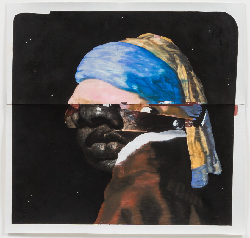Nathaniel Mary Quinn's "Erica with the Pearl Earring"