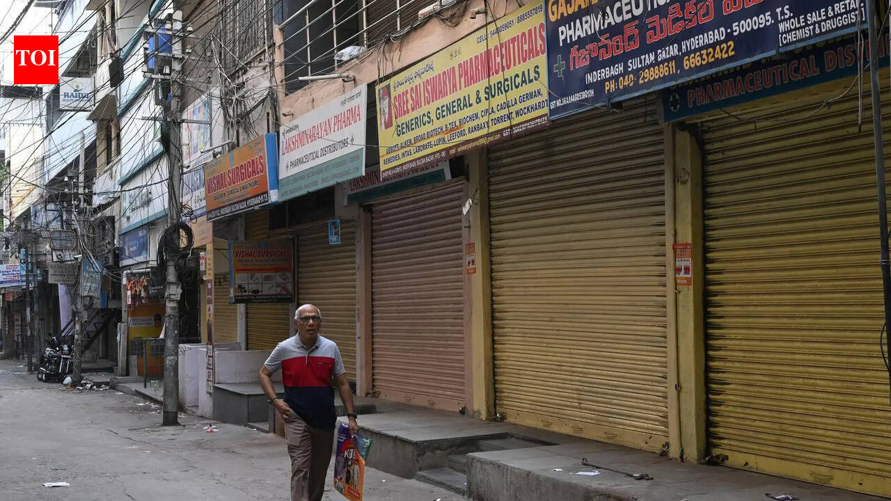 Patients run from pillar to post for meds as nearly 45k pharmacies remain shut | Hyderabad News