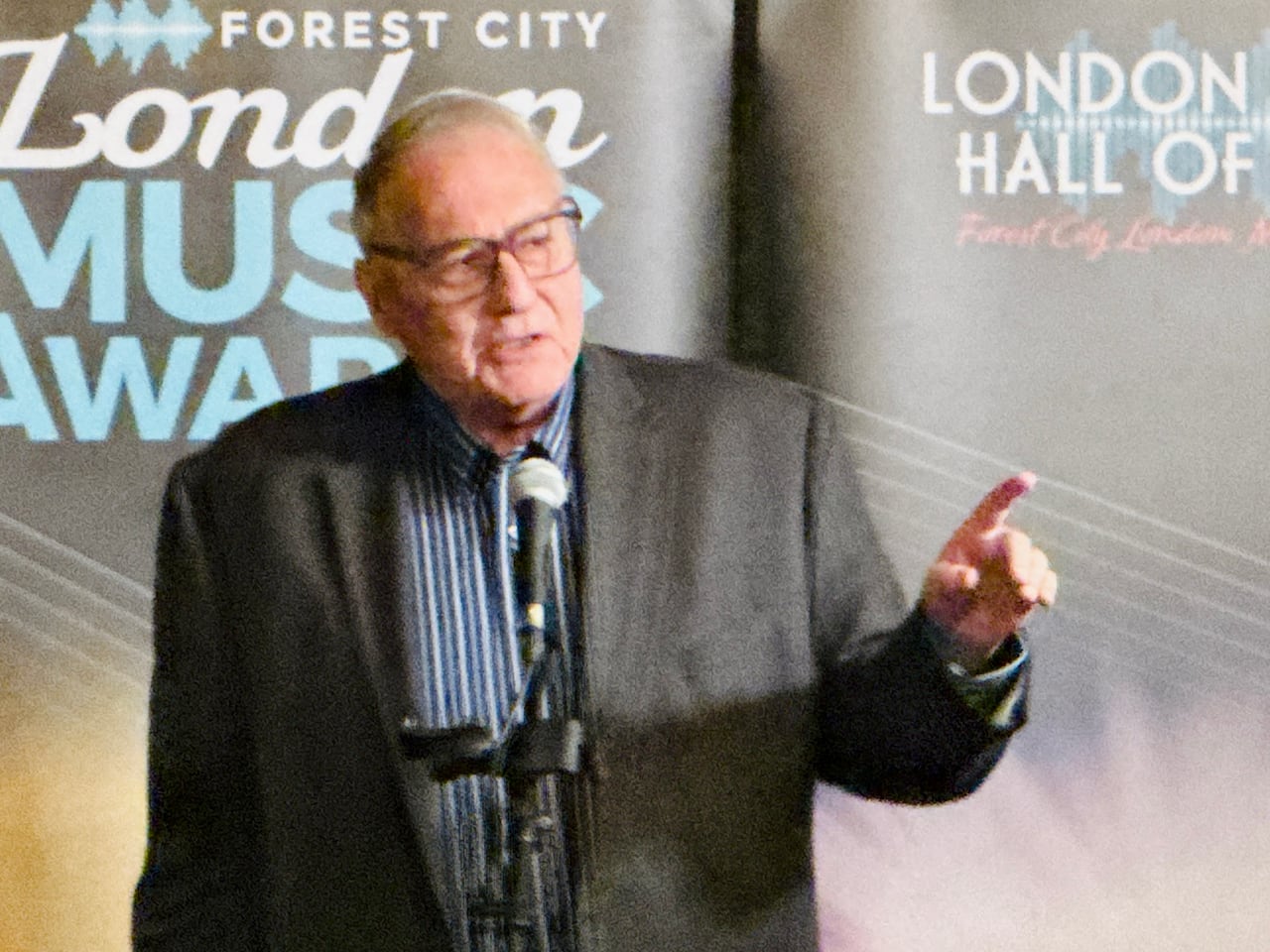 Jones talks about being honoured with a lifetime achievement award for the London Music Hall of Fame on Wednesday.