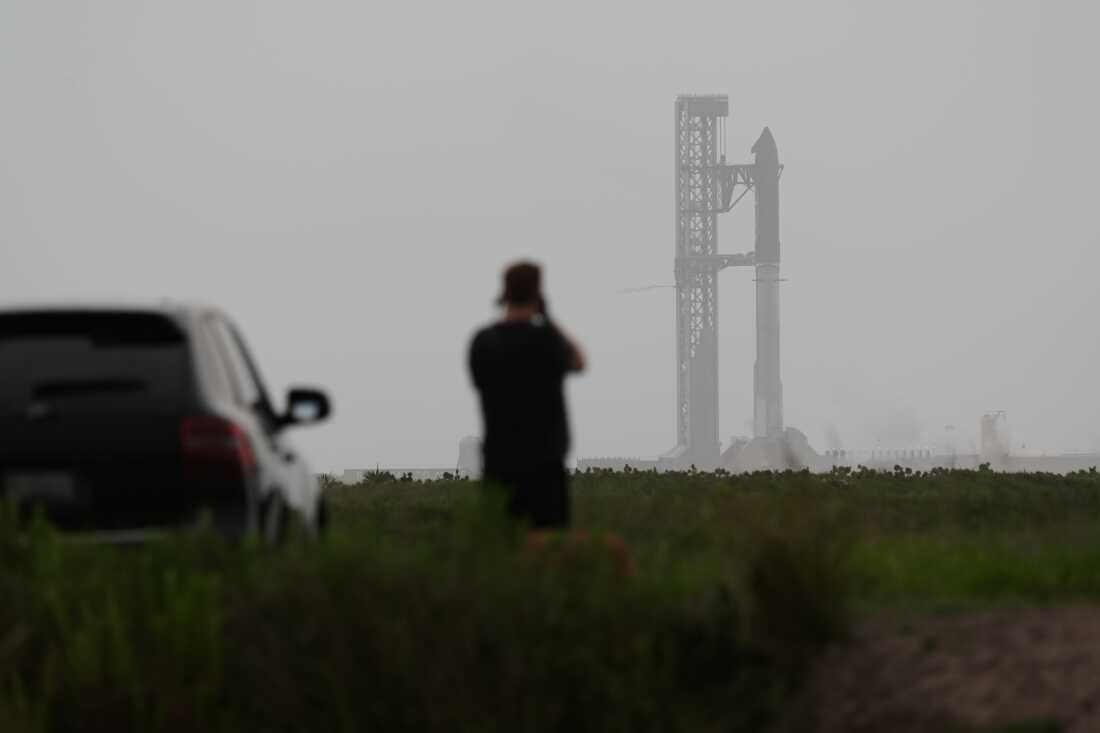 SpaceX's latest version of it's mega rocket Starship goes through testing as it is prepared for a test flight from Starbase, Texas, Wednesday, May 20, 2026.