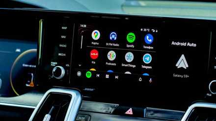 Android Auto on a car infotainment system