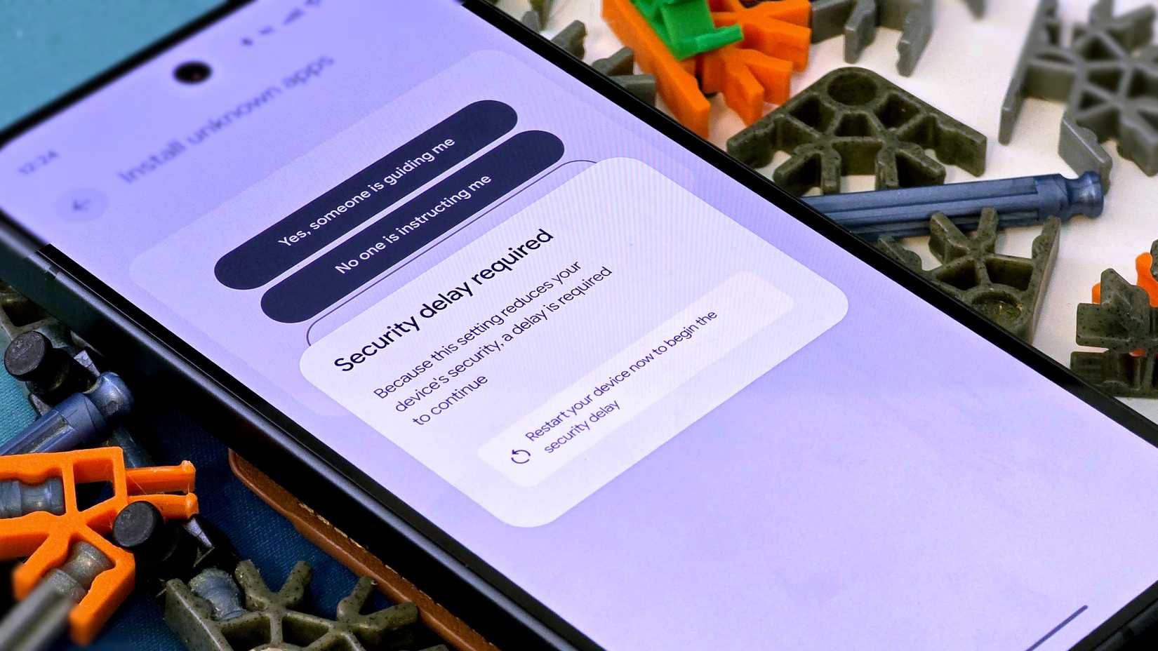 Android 24 security popup
