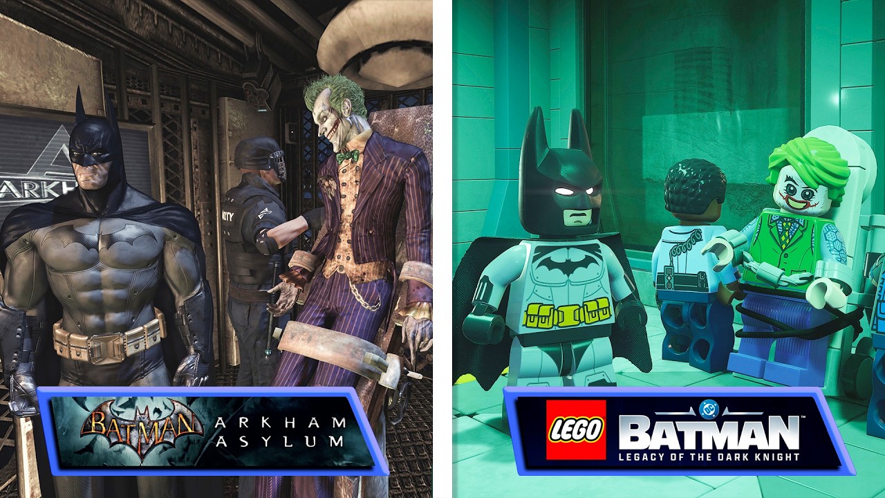 Batman: Arkham Asylum vs LEGO Batman: Legacy of the Dark Knight | Direct Comparison - YouTube