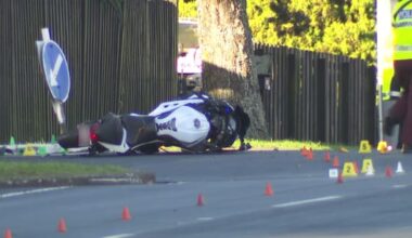 One injured after car flips in crash with motorcycle in Auckland