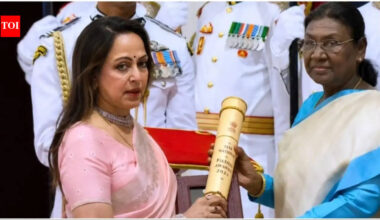 Hema Malini Receives Posthumous Padma Vibhushan for Dharmendra: A Tribute to a Legend |