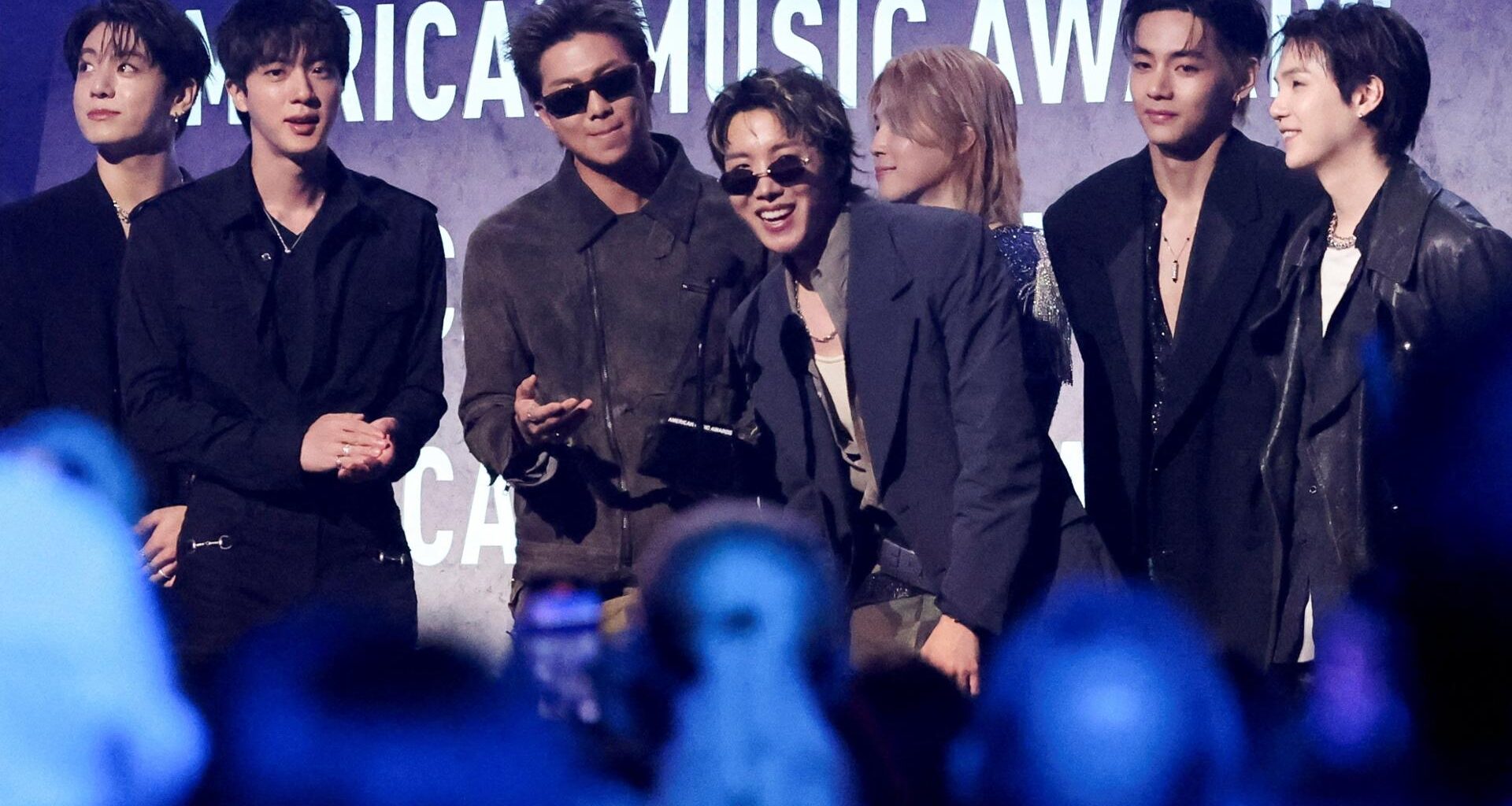 BTS wins Artist of the Year during the 2026 American Music Awards, in Las Vegas, Nevada, U.S., Monday,. Reuters-Yonhap