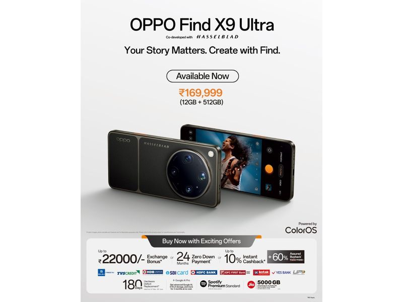 OPPO India expands its Find X9 Series with Next Generation Imaging and AI Experiences